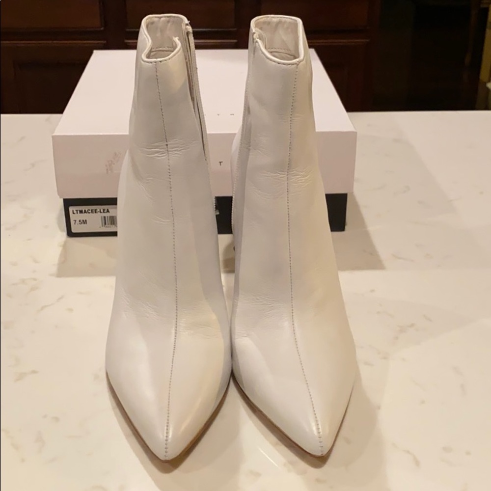 Leith Women's White Macee Bootie Size 7.5